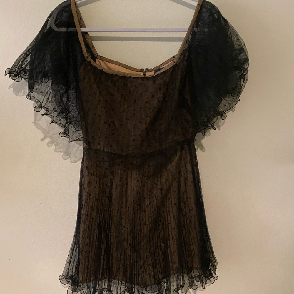 BCBGMaxAzria Black and Brown Wedding Dress